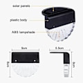 Miniatyrbilde 5 av 5: Vanntette Solcellelamper Hagedekorasjon, LED Solcellehagelamper for Terrasse, Hage og Trappetrinn, Solcellelampe med 2 Moduser - Varm Hvit/Fargeskiftende