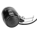 Miniatyrbillede 1 af 2: LED Aluminium E-cykel Forlygte Horn 2 I 1 Sæt Frontlys Forlygte (Sort)