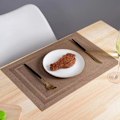 Miniatyrbillede 4 af 5: Placemats med bakke, skridsikker, vaskbar, PVC bordmåtte, rivefast, varmebestandig, måtte