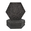 Miniatyrbild 2 av 5: Dryckesunderlägg Set med 8 absorberande filtunderlägg med premiumpaket, perfekt present till inflyttning Present skyddar möbler - Hexagon