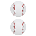 Miniatyrbillede 2 af 2: 2 stk. PU Elastisk Blød Fyldning Træning Slidstærk Basebold Batting Øvelse Softball Legeringsbat HitSoft Baseball