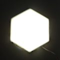Miniatyrbillede 1 af 2: Innovativ sekskantet form DIY vægdekoration lampe hjem belysning til soveværelse stue dekoration 100V-240V7 lys med strømforsyning