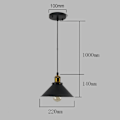 Miniatyrbillede 5 af 5: Metal Retro Pendellamper Antikke Loftslamper Vintage Lysekrone Loftbelysning Edison E27 Base Loftspots til Soveværelse Køkken Hvid -