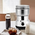 Miniatyrbilde 4 av 6: Elektrisk kaffekvern, korn- og nøttekvern, matkvern i rustfritt stål, kaffekvern og elektrisk blender for kaffebønner, linfrø og annet