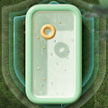 Miniatyrbillede 5 af 8: Oppustelig swimmingpool 3 lag foldbar PVC blæse swimmingpool til indendørs gårdhave orange 1,3 meter