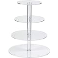 Miniatyrbillede 2 af 5: Cupcake Stand, 4-lags kageopsats, Rund akrylstander til bryllup, fest, fødselsdag, babyshower og kagedesserter