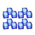 Miniatyrbillede 1 af 5: Lysende LED Isterninger (12) blue