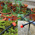 Miniatyrbild 5 av 5: 50 st 360 graders justerbara bevattningsdroppar sprinklers, 1/4 tums droppar för bevattningssystem