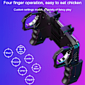 Miniatyrbillede 4 af 5: Mobil Spilcontroller Trigger Fire Knapper Sensitivt Joystick, Gamepad til 4.7-6.5 tommer iPhone & Android Telefon
