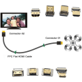 Miniatyrbild 5 av 5: 20/50/80 cm lång FPC-bandkabel 0,5 mm stiftdelning för HDMI HDTV FPV Multicopter Aerial Photography