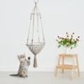 Miniatyrbillede 3 af 6: Makrame Kattehængekøje Boho Stil Kitty Hængende Gyngeseng Kæledyrsseng Kattehus