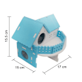 Miniatyrbild 5 av 5: Hamstergömställe, Montera Hamster Hut Villa, Burhabitat Dekor Tillbehör, Leksaker för Hamster Hamster Sovrum