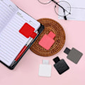 Miniatyrbillede 5 af 5: Pen Loop Holder, Pakke med 5 Pen Loops, Selvklæbende, Elastisk Gummibånd, Pen Holder Lavet af Læder, til Notesbog, Kalender, Clipboard, 5 Farver