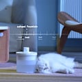 Miniatyrbild 7 av 7: Trådlös batteridriven dricksfontän för katter, automatisk vattenfontän för katter, ultratyst kattfontän för katter och små hundar