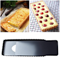 Miniatyrbillede 4 af 5: 14-tommers rektangulær pizzaform med løs bund og blondekant, kageform i kulstofstål med non-stick belægning (36,5*14,5*3cm)