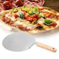 Miniatyrbillede 2 af 5: Køkken Rustfrit Stål Bageværktøj Rund Pizza Spatel Skovl Kagekager Køkkenudstyr