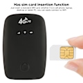 Miniatyrbild 7 av 8: 4G mobil WiFi-hotspot SIM-kortplats 2100mAh batteri bärbar 4G WiFi-router för bilanvändare affärsresenärer