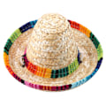Miniatyrbillede 2 af 2: Mini Straw Sombrero Party Hat til Små Kæledyr/Hvalp/Kat med Bomuldsrebsjustering