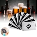 Miniatyrbillede 1 af 8: 20 stk. Poker Kort Flaskeåbner i Rustfrit Stål Rustforebyggelse Udsøgt Ølflaskeåbner til Fest Hjem