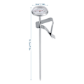 Miniatyrbillede 1 af 4: Mælketermometer i rustfrit stål -10~110℃ Let at rengøre Kaffeskumningsudstyr