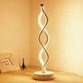 Miniatyrbillede 1 af 4: Twist Wave LED Sengelampe - 18W Varm Hvid LED Dæmpbar Spiral Bordlampe til Soveværelse/Stue/Kontor/Hotel (Varm Hvid No2)