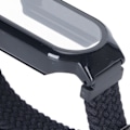Pikkukuva 5 / 8: 3 in 1 -rannekkeen näytönsuojakotelo, korvaava ranneke ja suojakalvo Mi Band 7 -älykellolle, musta ranneke ja musta kuori