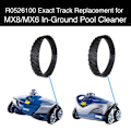 Miniatyrbillede 3 af 5: 2 spor tilpasset Zodiac MX6 MX8 MX9, Baracuda R0526100 Pool Cleaner Robot dæk