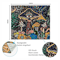 Miniatyrbillede 2 af 5: Svampetapet Øjne Mural Havdyr Vægophæng Boho Tapestry Æstetisk Ocean Psykedelisk Dekorativt Tapet til Soveværelse, 150x130cm