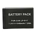 Miniatyrbillede 1 af 5: LP E17 Batteri Intelligent Høj Kapacitet 1040mAh Udskiftning til 200D II R10 RP 750D M6mark2 800D 850D 77D 760D M3 M5