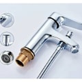 Miniatyrbillede 6 af 6: Brusearmatur vask varmt og koldt dual-use et-hul armatur legering