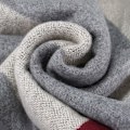 Miniatyrbild 4 av 4: Lyxig Merinoull Randig Herrscarf - Presentförpackad Vinter Mjuk Varm Tjock Stickad Slips för Män