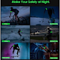 Miniatyrbilde 5 av 5: 2 STK Oppladbart LED Lysende Armbånd, Blinkende LED Reflekterende Armbånd for Løping, Justerbar Lengde Lysende Sikkerhets LED Strip for Løping, Sykling,