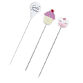 Miniatyrbillede 1 af 5: 3 stk. Kage Tester Sonde i Rustfrit Stål Kage Tester Kiks Bage Test Nål DIY Bageværktøj til Kage Brød Muffin Test