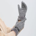 Miniatyrbilde 4 av 4: Varme touchscreen-hansker for kvinner med fleecefôrede strikkede vinterhansker for kaldt vær