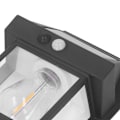 Miniatyrbillede 6 af 8: Solar Tungsten Væglampe Udendørs Sensor Interaktionslampe Eksteriør Belysningsarmaturer Vægmontering IP65 Vandtæt Sort