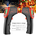Miniatyrbillede 3 af 6: Infrarødt termometer, kontaktfri digital laser temperaturmåler -58 °F til 1112 °F (-50 °C til 600 °C) med LCD-display, rød