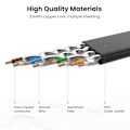 Miniatyrbillede 5 af 5: Cat 7 Ethernet Kabel, Skærmet Ethernet Kabel Fladt RJ45 Netværks LAN Kabel Understøtter 10Gbps 600Mhz - Kompatibel med Cat5/Cat6 Netværk