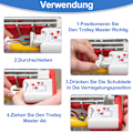 Miniatyrbillede 4 af 8: ZLIP® og Slide |Indkøbsvognsløsner rustfrit stål med nøglering |Indkøbsvognsåbner til alle indkøbsvogne |Nøglevedhæng åbner frontlæsser og
