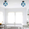 Miniatyrbilde 2 av 5: Industriell Taklampe Bur Kube Firkant Metall Jern Retro Gloss Pendellampe E27