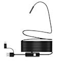 Miniatyrbilde 1 av 5: USB Endoskop for Android-telefon, datamaskin, 7 mm boreskop inspeksjonskamera vanntett med 6 LED-lys