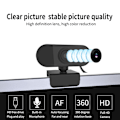 Miniatyrbillede 4 af 8: 1080P Computerkamera med Mikrofon Desktop USB Webcam Gratis Driver til Videoopkald (Sort)