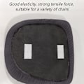 Miniatyrbild 3 av 5: 4 st elastiska spandex stolsöverdrag stretch sätesöverdrag skydd för matsal kök stolar stretchbara, matstol möbelkudde överdrag överdrag
