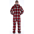 Miniatyrbillede 2 af 4: Fleece hætteklædte heldragt pyjamas til mænd