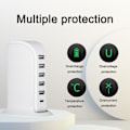 Miniatyrbillede 4 af 5: Sejlbåd Multi-Funktions USB Oplader Multi-Funktions Desktop Opladestation 30W