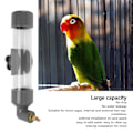 Miniatyrbillede 8 af 8: Parrot Automatisk Drikkeanordning Sikker Akryl Fugledrikkeflaske Fuglevandingsautomat til Små Mellemstore Store Papegøjer Grå