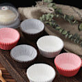 Miniatyrbillede 5 af 5: 100 stk. Mini Cupcake Forme Runde Kagebageforme Muffin Cases Hjemmefest Pink