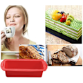 Miniatyrbillede 4 af 5: 2 stk. silikone brødform non-stick silikonebageform Nem frigørelse og bageform til hjemmelavede kager, brød, farsbrød og quiche