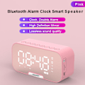 Miniatyrbild 5 av 5: Trådlös Bluetooth-högtalarspegelklocka minialarmklocka