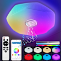 Pikkukuva 2 / 5: 48W Himmennettävä LED-kattovalaisin Bluetooth-kaiuttimella, Ø39cm RGB Bluetooth-kattovalaisin kaukosäätimellä ja sovellushallinnalla, LED-musiikkikattovalaisin