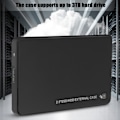 Pikkukuva 4 / 5: 2.5 tuuman ulkoinen mobiili kovalevykotelo ABS 5 Gbps tiedonsiirto HDD-kotelo USB3.0 SATA Musta
